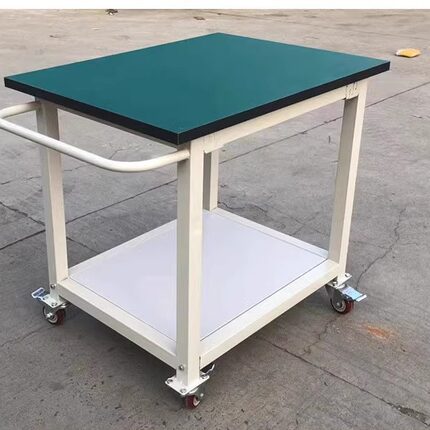 双层定制可移动防静电手推车带轮仓库分拣维修工厂车间工具车