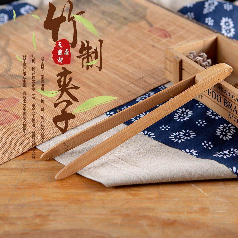 加长木食品夹子30CM厨房坛子木质菜夹油炸竹夹子家用木泡菜专用的图片