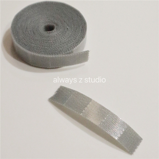 AlwaysZ无需剪刀 可撕式 魔术贴束线带浅灰色自粘带绑带困扎带