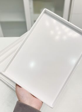 AlwaysZ平盘白色底座厨房白色收纳托盘