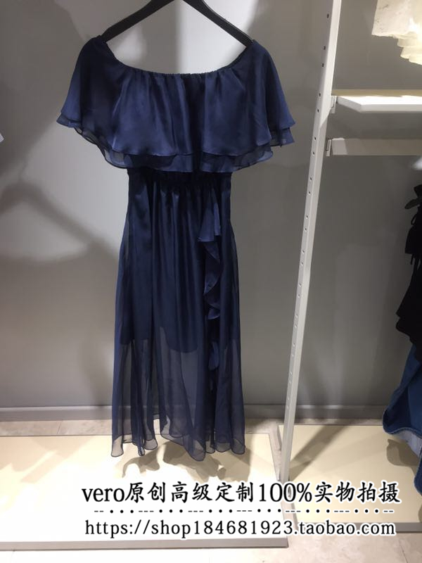 VERO TXE MODA 18Ïļ¾Ð¿îÒ»×ÖÁìºÉÒ¶±ßÑ©·Ä³¤È¹Á¬ÒÂȹ|31827B509