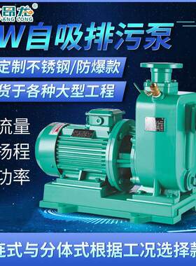 全新ZXL系列直连式自吸泵 农场果园喷淋喷灌高流量无堵塞清水自吸