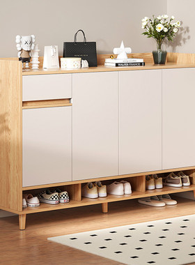 香港包实木鞋柜家用门口室内新款2024爆款入户玄关柜阳直送