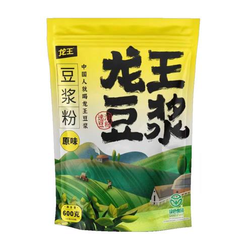 龙王豆浆粉600g/袋冲饮速溶无糖