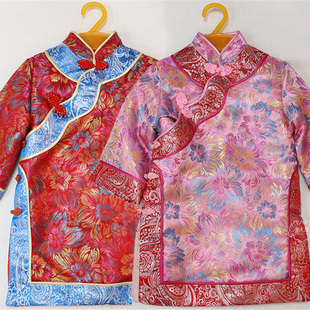 新年秋冬儿童唐装女童格格服棉旗袍2-8岁宝宝庆生演出礼服连衣裙