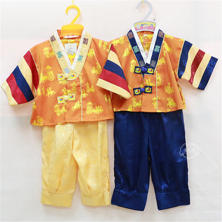 春季新款男童大长今韩服套装0-5岁幼儿童唐装庆生礼服衣裤两件套