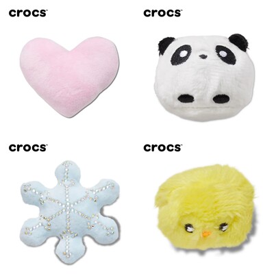 正品卡骆驰毛绒立体智必星鞋花