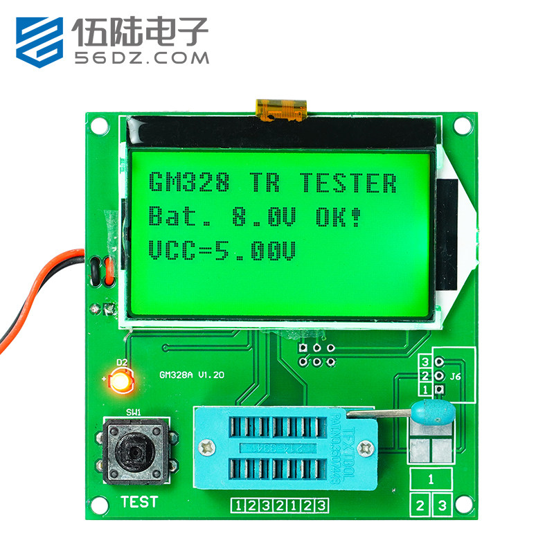 伍陆电子GM328A电子晶体管测试仪图形版贴片版晶体管测试仪成品板