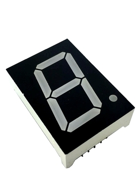 1英寸LED数码管 24x34mm 共阳 10016 高亮 红/绿/蓝/橙色 1位10脚