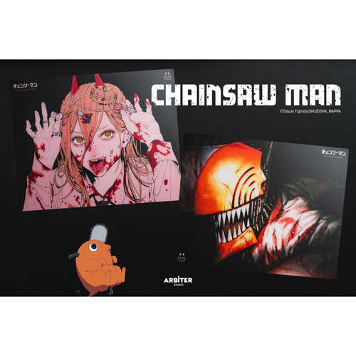 Arbiter Studio x CHAINSAW MAN电锯人鼠标垫钢化玻璃大号FPS专用