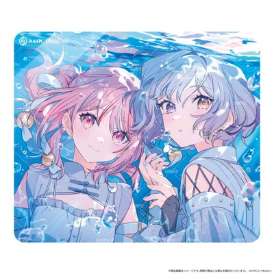 AMICIS x MKLNtic鹿乃二次元钢化玻璃鼠标垫女生电竞游戏FPS专用