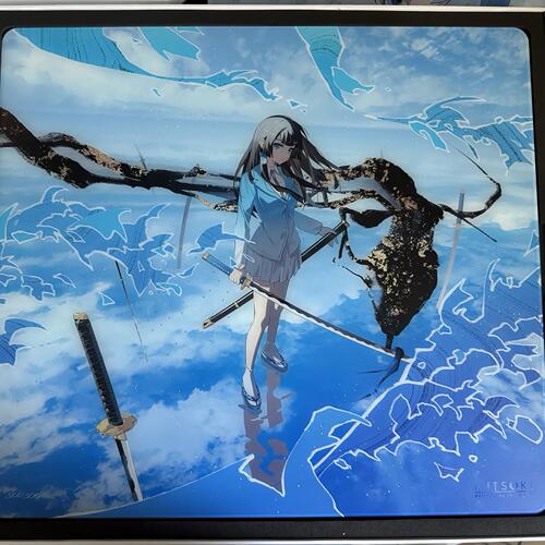 MITSUKI YUSUI二次元钢化玻璃鼠标垫女生桌垫办公电竞游戏FPS专用