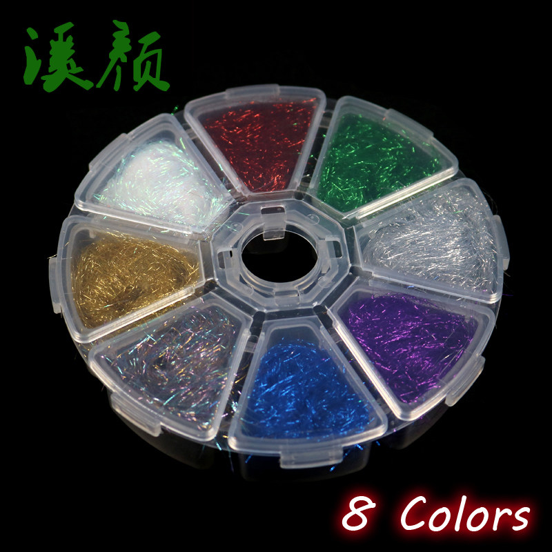 溪颜 8色装飞钓 闪光绑制材料 冰丝翅 若虫绑材 冰丝躯体纤维,户外/登山/野营/旅行用品,台钓饵,淘宝优惠券,粉丝福利购,淘宝优惠卷