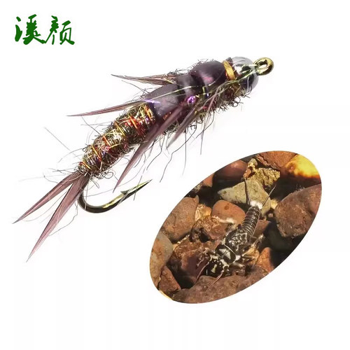 钨头石蝇若虫鳟鱼冷水鱼通杀假饵