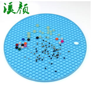 溪颜  飞蝇头珠 眼珠/小格珠子工具盘 圆形方形小格头珠眼珠垫