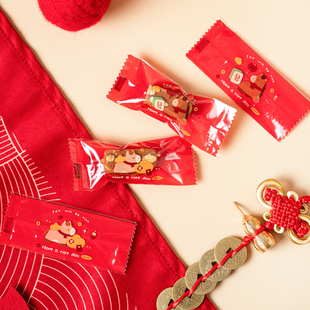 奢华加厚铝膜牛轧太妃糖袋机封袋咖啡糖果包装一次性单独自封袋子