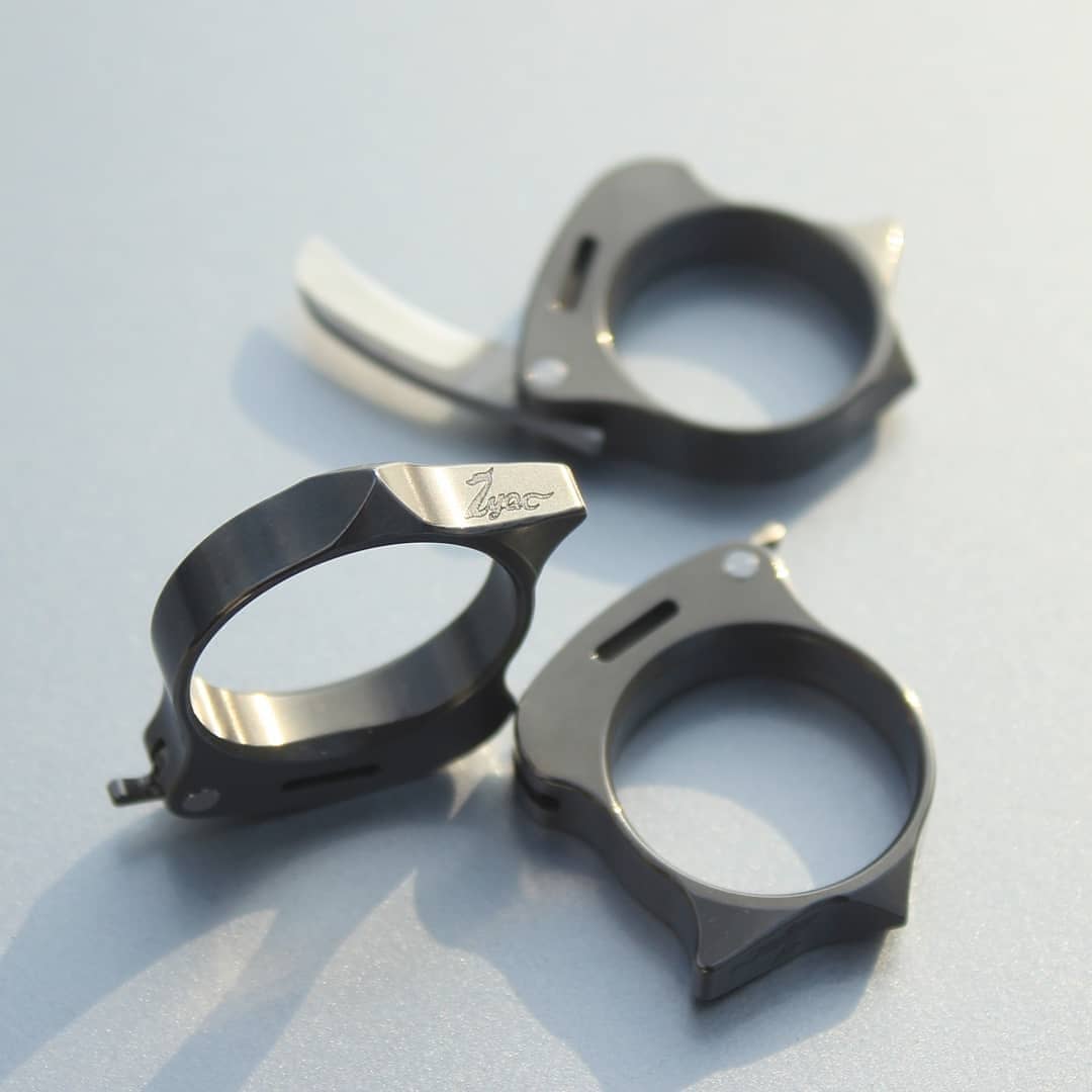 zyac崖客m390戒指刀钛合金小工具