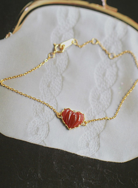 网红14k金色手饰纯银原创设计