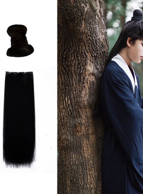 假发男发包汉服古装儿童假发小发髻男古风公子女反串古装男书生