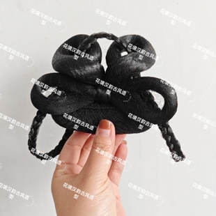 3岁儿童明制假发包懒人款唐风可爱发髻古风仙女古装可变形发包