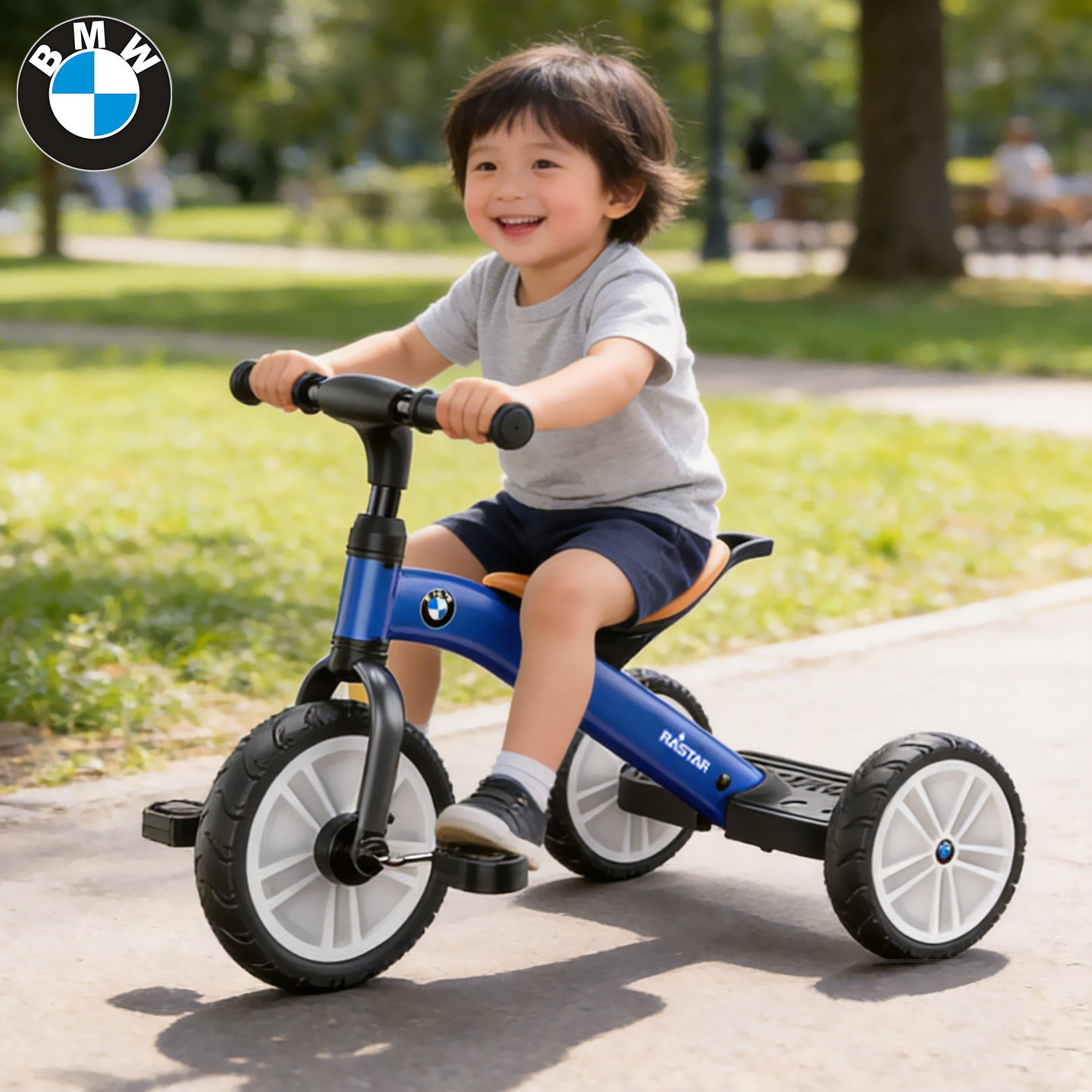 BMW宝马星辉婴幼儿童三轮车脚踏车骑行小孩自行车2-5岁宝宝骑的车