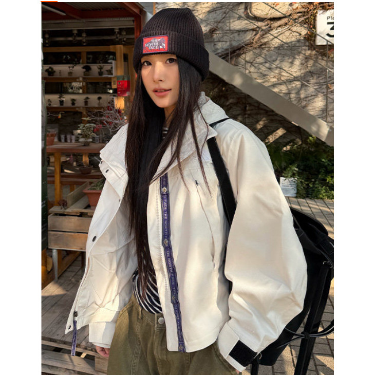 北面女秋冬防风防水硬壳冲锋衣