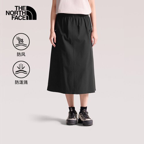 北面户外女防泼水休闲半身裙