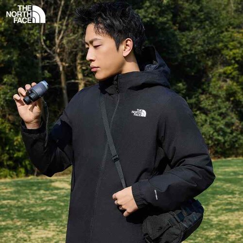 北面户外男士防水保暖棉服外套