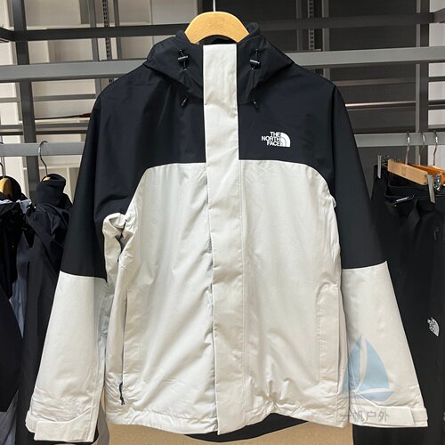 北面男三合一防水抓绒内胆冲锋衣