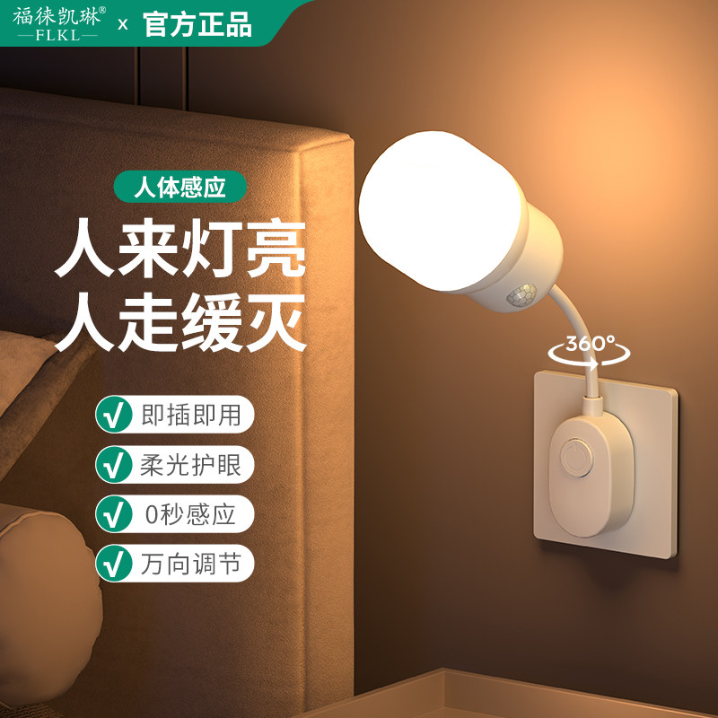 人体感应LED小夜灯插电式图片