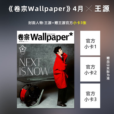 计入销量 卷宗 4月 王源 封面+赠3张官方版小卡 卷宗Wallpaper杂志2024年4/四月刊 王源封面