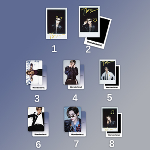 正版 侯明昊 新视线 12月 侯明昊官方小卡6张/亲笔涂鸦复刻拍立得2张 晨刊Wonderland. 无杂志2025年12月