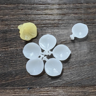 水仙花复古头饰DIY手工材料灯火琉璃料器花簪宫花仿玉石饰品配件