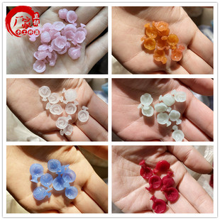 发簪diy材料包老北京料器花瓣古风饰品发饰配件手工凌霄小花瓣
