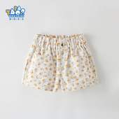 松紧腰裤 洋气短款 子儿童2026夏季 新款 女童纯棉夏季 女孩短裤 短裤