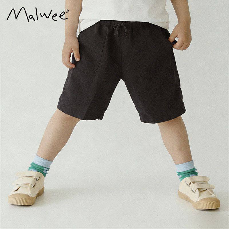 跨境mlwee男童短裤夏装新款欧美中小童帅气小男孩松紧腰裤儿童装