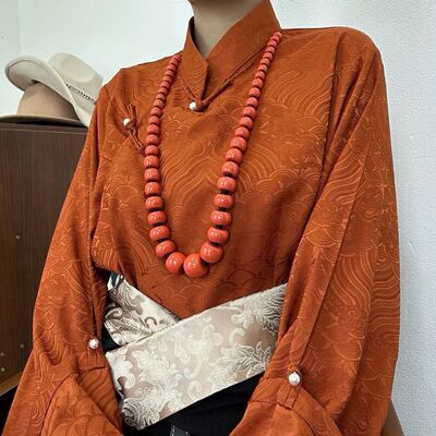 西藏服装藏式上衣女士衬衣藏族民族藏袍搭配新款衬衫百搭藏装