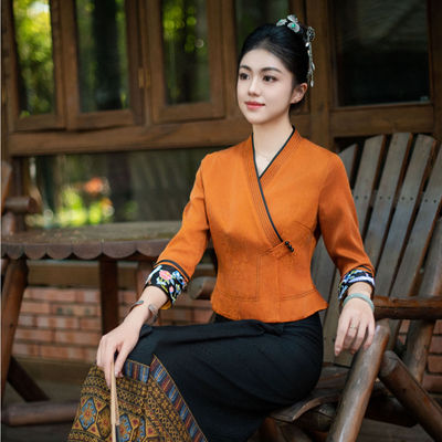 《曼瑰丽》西双版纳民族服饰傣装穿搭女装民族复古风