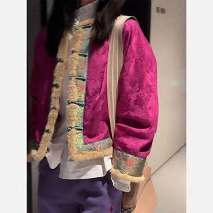 新中式国风棉服冬季新款高级感唐装高端夹棉老钱风女装厚外套