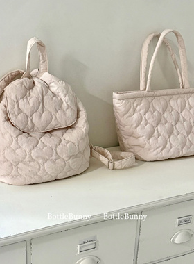 BottleBunny’爱心绣花双肩包手提包