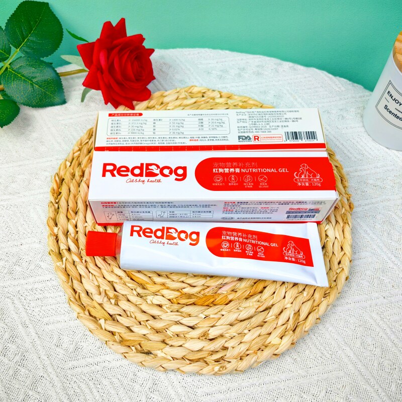 红狗营养膏猫咪狗狗增肥120g调理肠胃微量元素宠物补钙美毛热卖