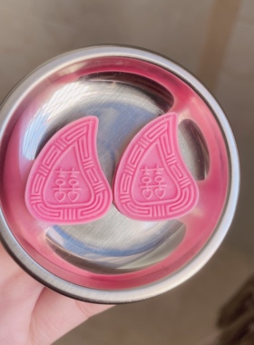 新年装饰潮汕红桃粿迷你可爱冰箱贴文创汕头潮州揭阳新婚喜庆装饰