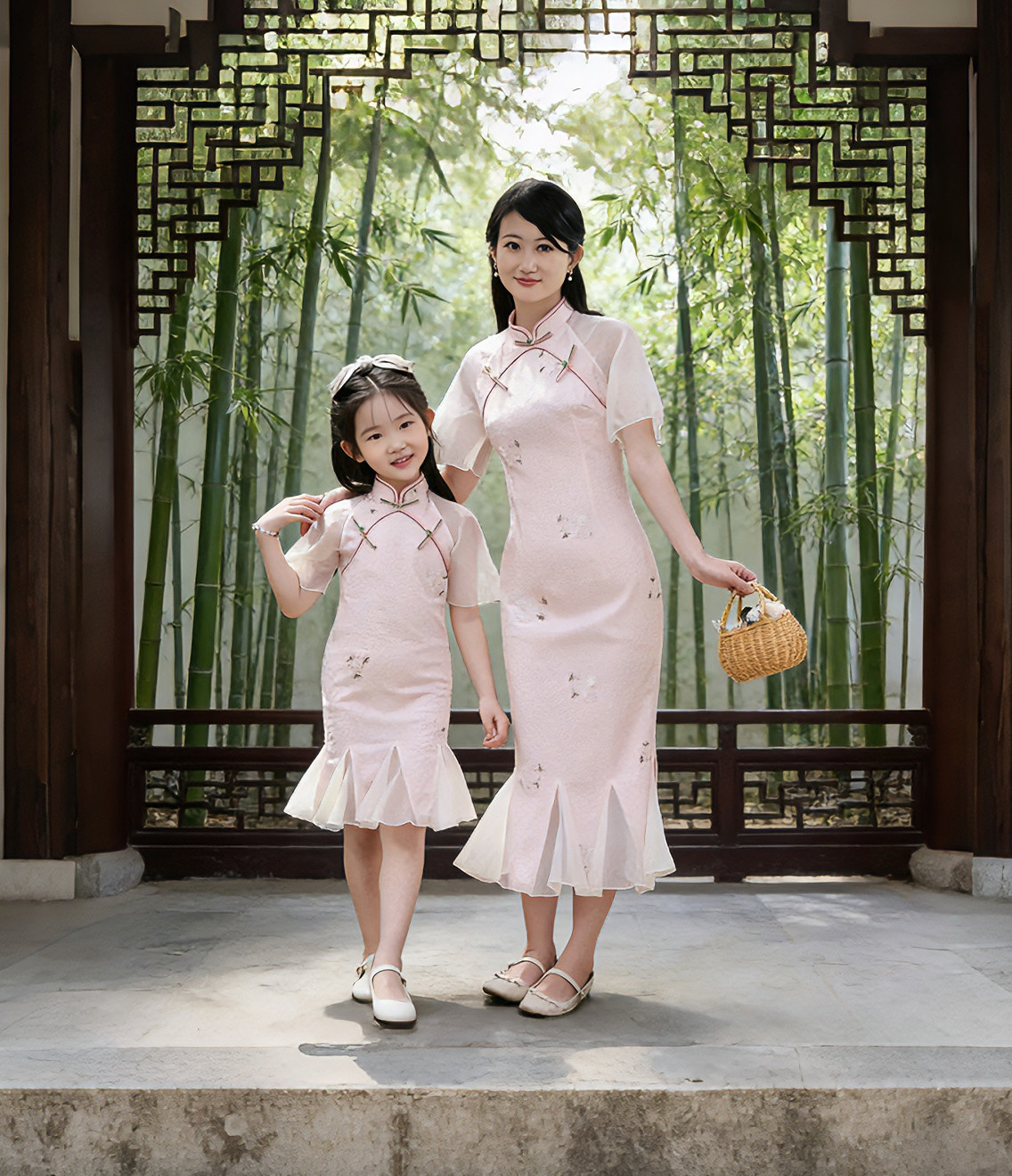 亲子装母女装新中式日常改良旗袍2026新款年轻款女复古