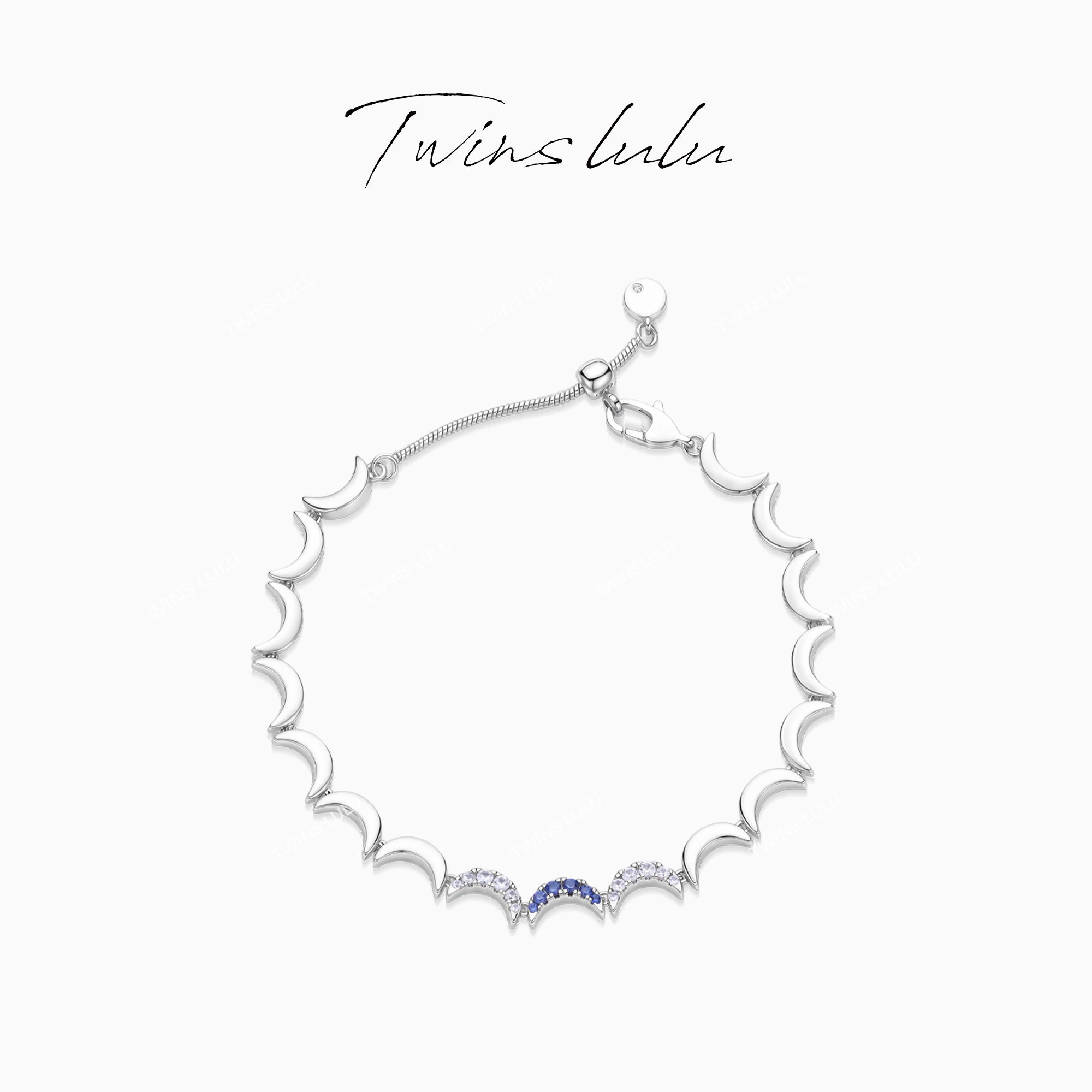 TWINS LUL轻奢简约时尚百搭小女生波浪纹手链TSS6819