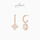 设计师AB款 TWINS LULU高定时尚 老花吊坠耳环TSL1835