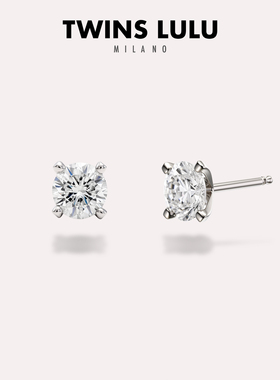 TWINS LULU 925银简约经典四爪耳环TSL2159女神节礼物