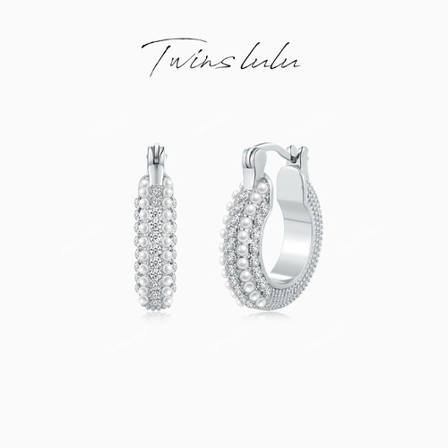 TWINSLULU百搭气质轻奢圆圈耳环