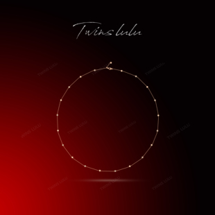 TWINS 锁骨链高级感几何蜂巢项链TSJ10090 LULU轻奢长短款