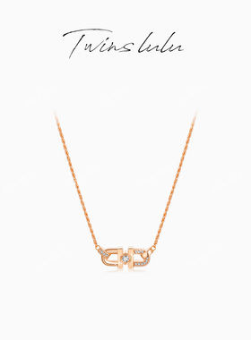 TWINS LULU设计感简约双U项链TSJ9818