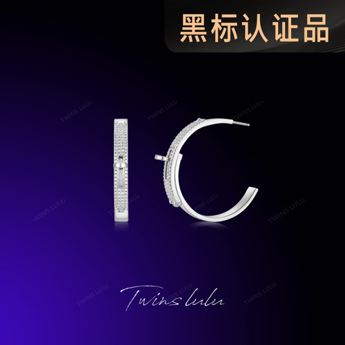 TWINSLULU时尚精致C形锁耳环